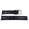 Kenneth Cole Genuine Leather Black Crocodile Grain Square Tip 24mm Watch Strap image