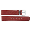Kenneth Cole Genuine Textured Leather Square Tip Red 18mm Watch Band image