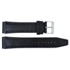 Genuine Seiko Black Smooth Leather 24mm/20mm Watch Band image