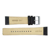 Genuine Seiko Black Textured Leather 24mm Watch Band image
