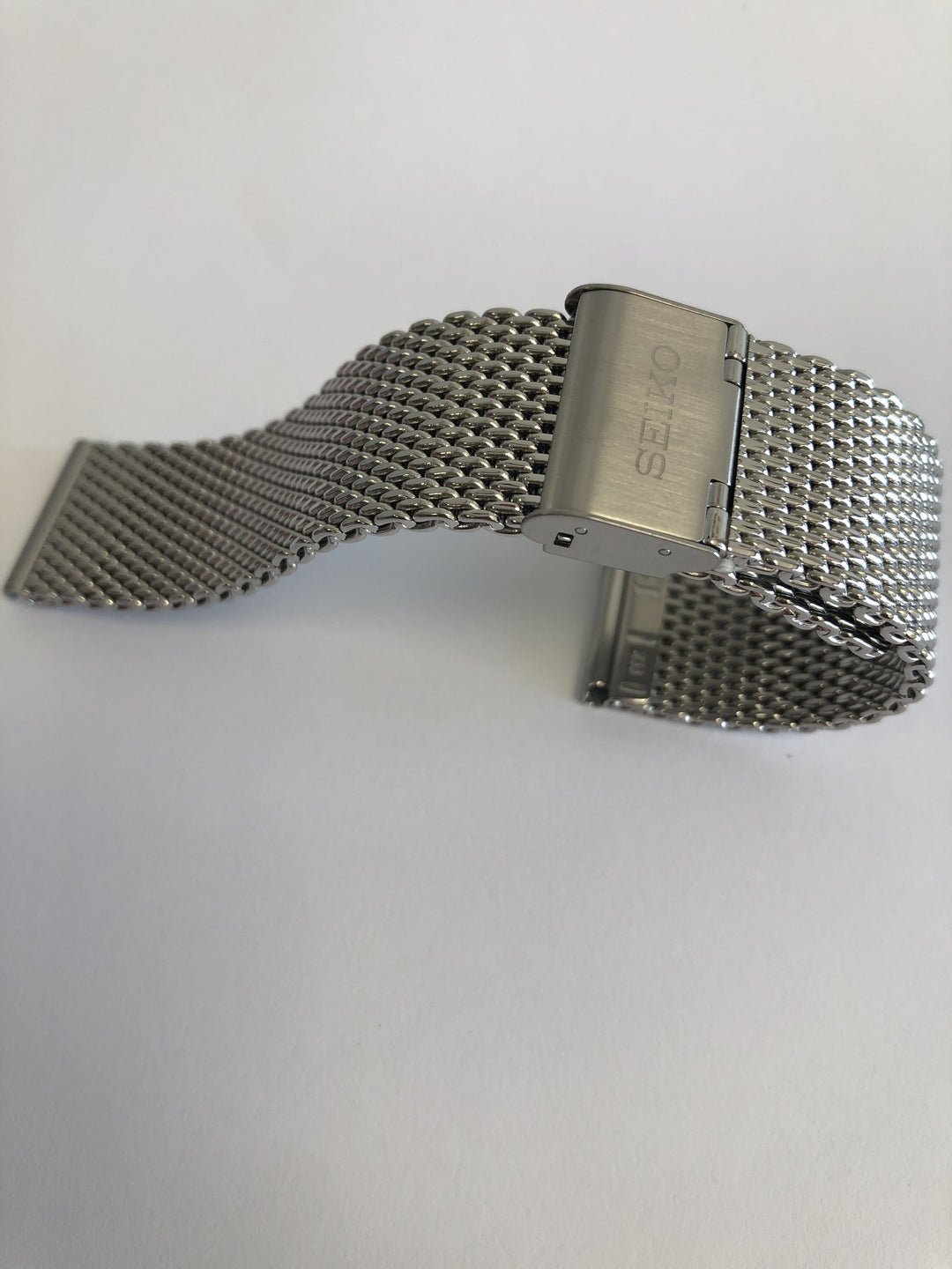 GENUINE SEIKO 5 STAINLESS STEEL 22MM MESH WATCH BRACELET image