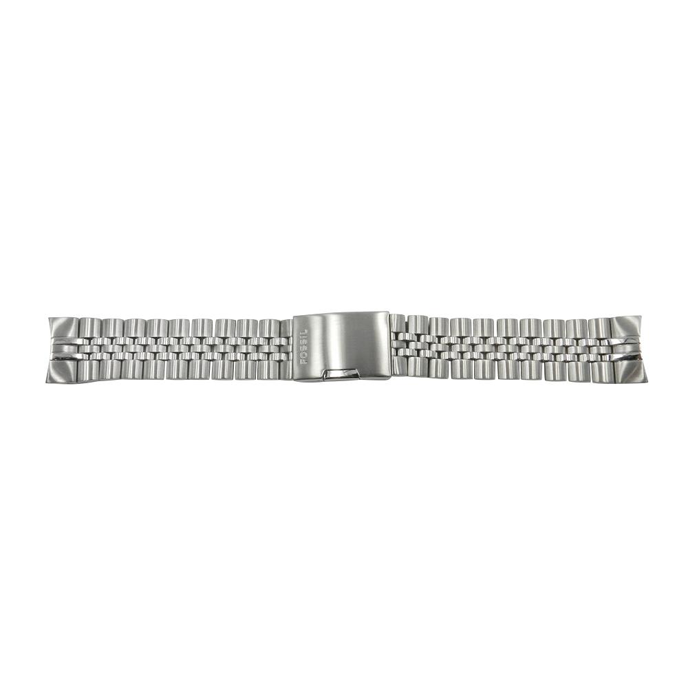 Fossil 22mm Curved End Stainless Steel Bracelet Strap image