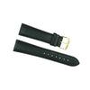 Movado 21mm Black Genuine Leather Textured Watch Strap