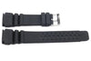 Black Smooth Rubber P-24DOTS 24mm Watch Strap image
