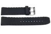 Black Textured Rubber P-24S 24mm Watch Strap image