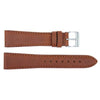 Genuine Textured Leather Brown Replacement Watch Strap image