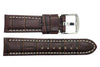 Genuine Crocodile Grain Leather Watch Strap image