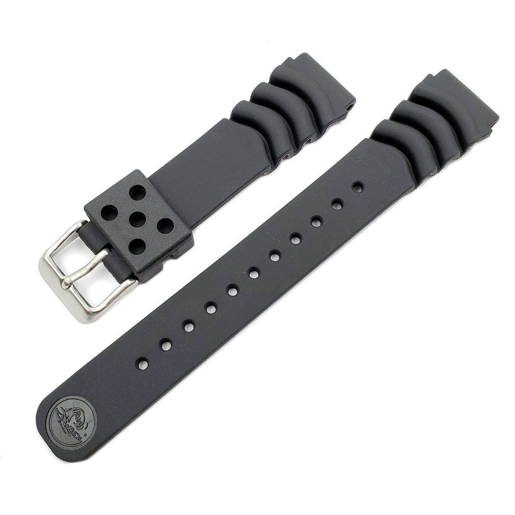 20mm Smokey Grey Washed Canvas Watch Band | B & R Bands