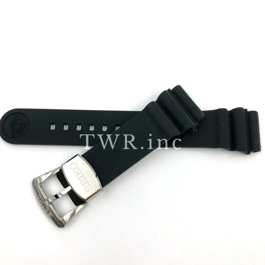 SEIKO 24mm Rubber Black Band SUN045 SUN019 SUN023 SUN065 Total