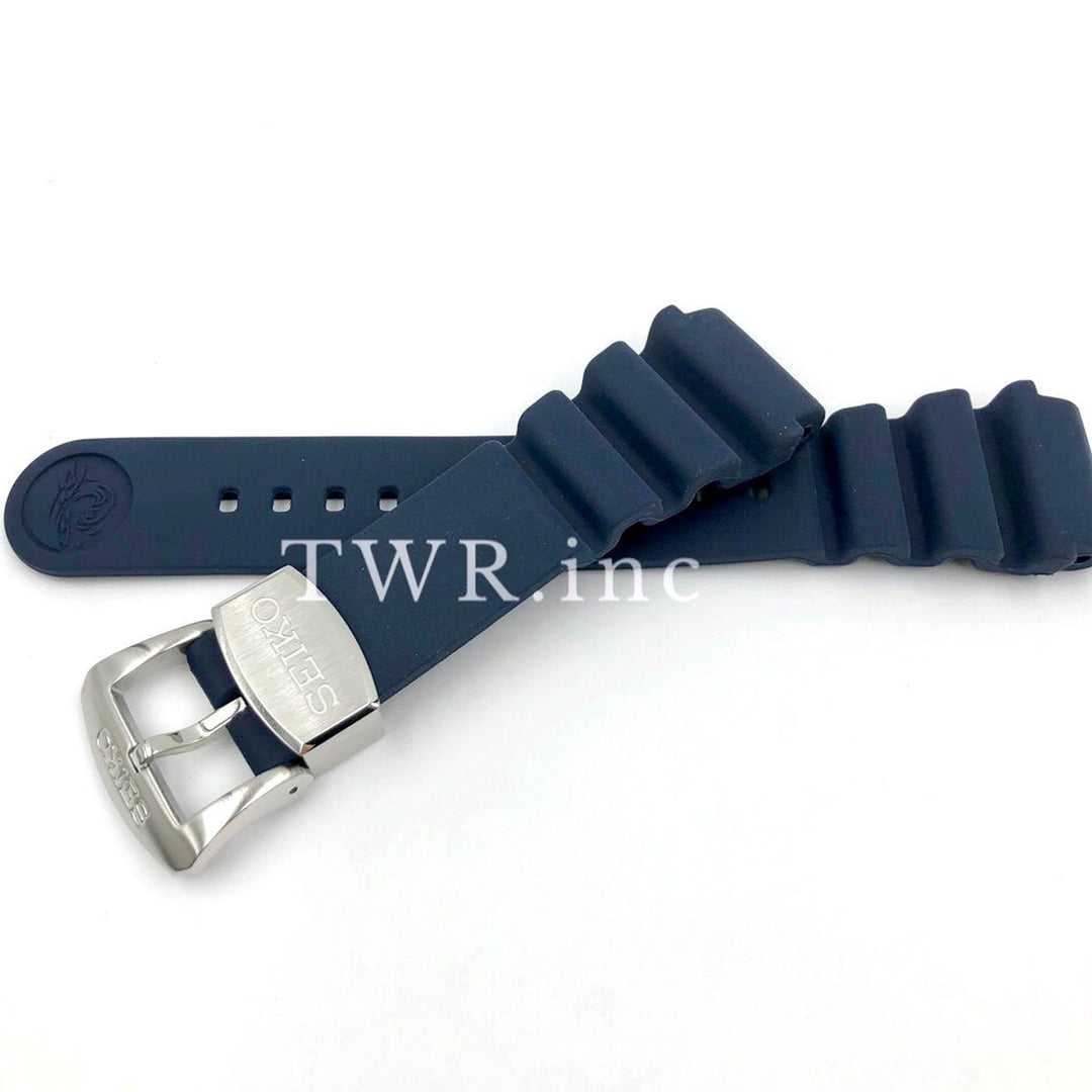 Cinturino Silicone 22 Mm Tipo Seiko Blu - Foto 2