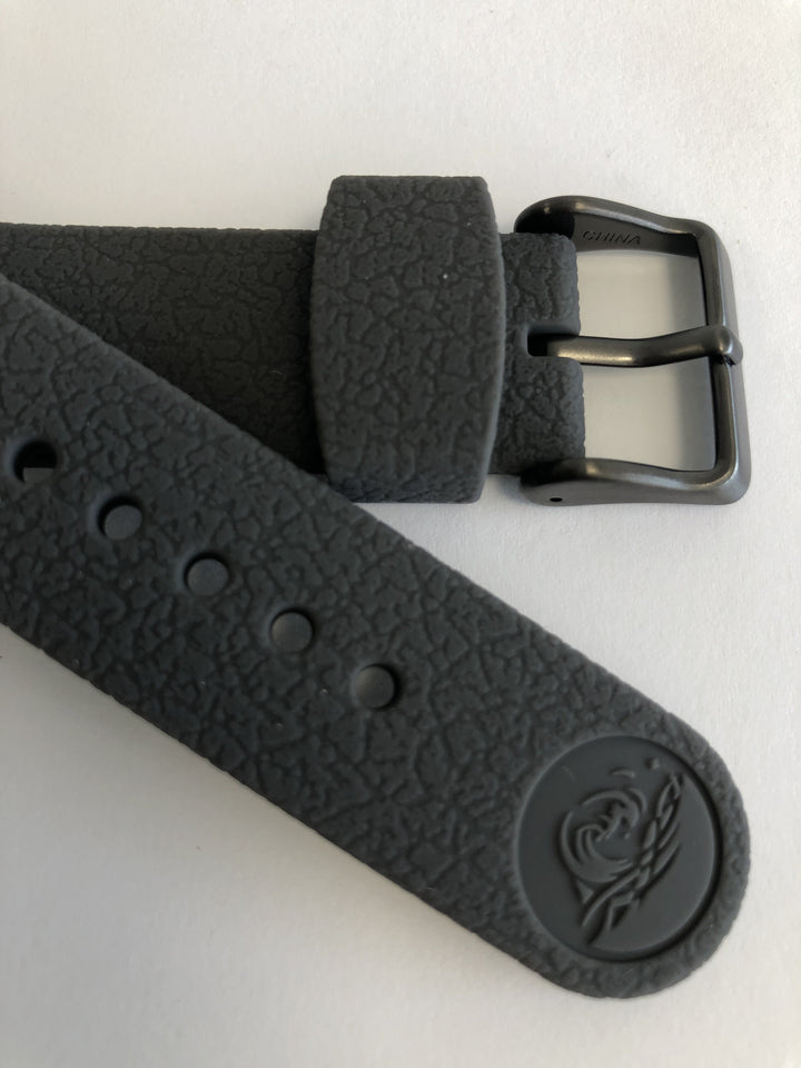 GENUINE SEIKO PROSPEX 22MM GREY SILICONE RUBBER WATCH STRAP SNE537 image