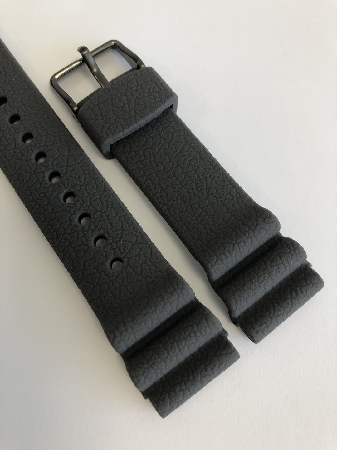 GENUINE SEIKO PROSPEX 22MM GREY SILICONE RUBBER WATCH STRAP SNE537 image