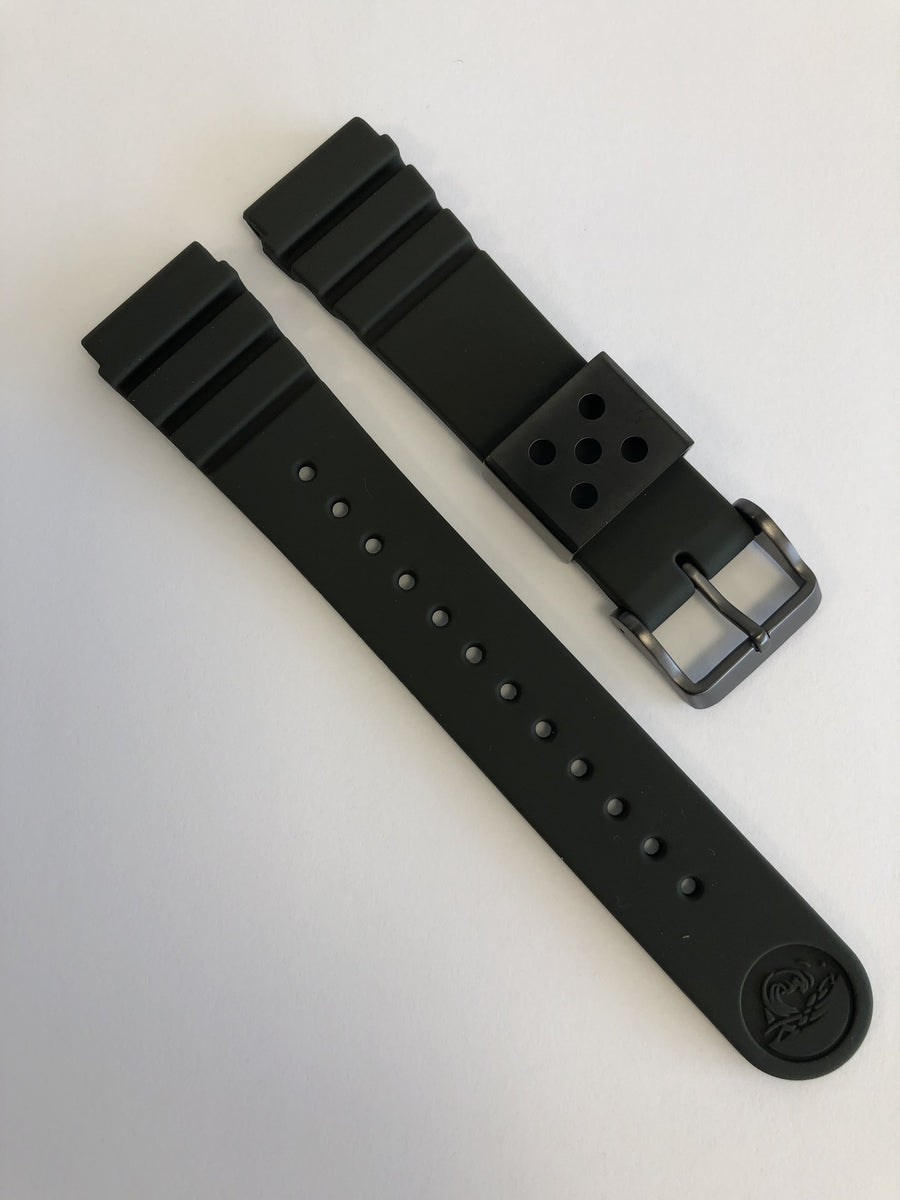 GENUINE SEIKO ARNIE PROSPEX 22MM ARMY GREEN SILICONE WATCH BAND