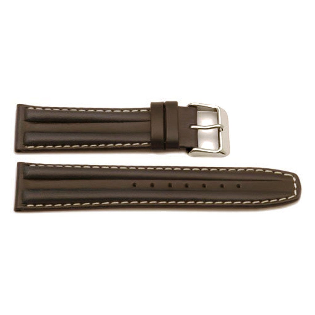 Genuine Oil-Tanned Italian Calfskin Leather Double Hump Watch
