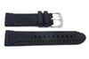 Genuine Silicone Heavy Duty Elevated Stitched 24mm Watch Band image