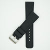 Perforated Silicone Sport Black Strap image