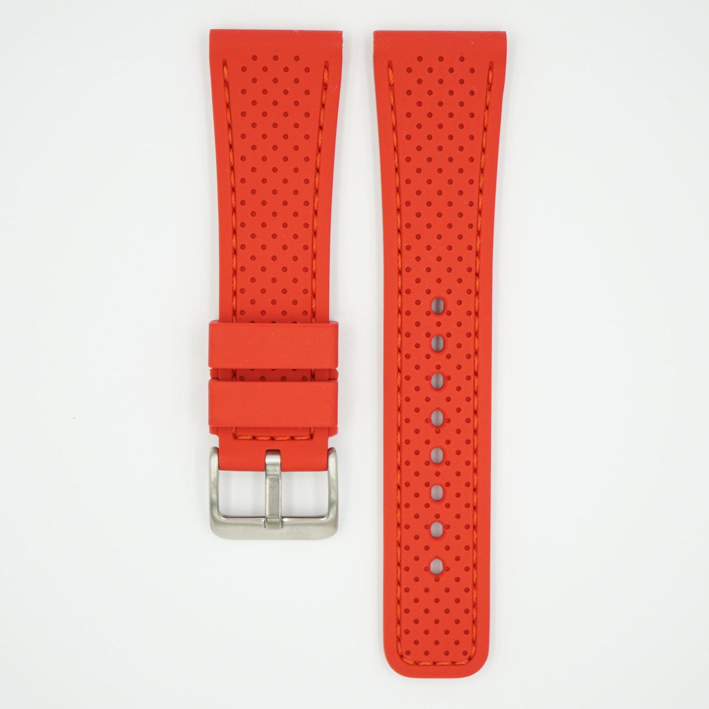 Perforated Silicone Sport Red Strap image