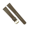 Seiko 18mm Flat Brown Lizard Leather Watch Strap image