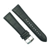 Seiko 24mm Black Leather Watch Strap image