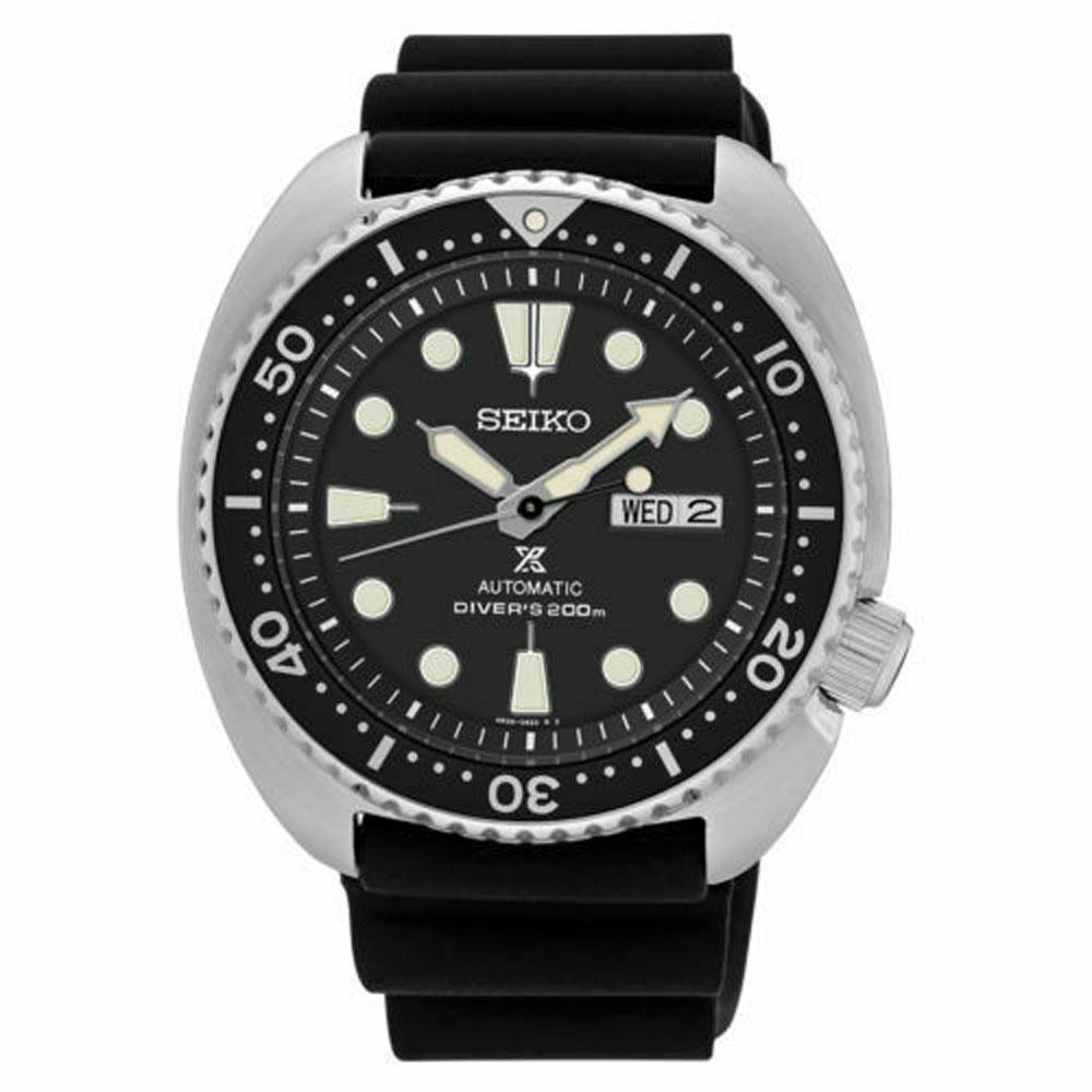 Seiko SRP777 Prospex Automatic Diver Black Dial Silicone Strap Mens Watch image