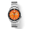 Seiko 5 Automatic Orange Dial Steel Bracelet Men's Watch SRPD59 image
