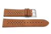 Genuine Calfskin Leather Rally Style Racing Sport Watch Band image