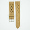 Racing Perforated Peanut Leather Watch Strap image