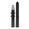 Genuine Tissot 13mm Every Time Black leather strap with deployant buckle by Tissot