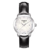 Tissot 13mm Every Time Black leather strap with deployant buckle image