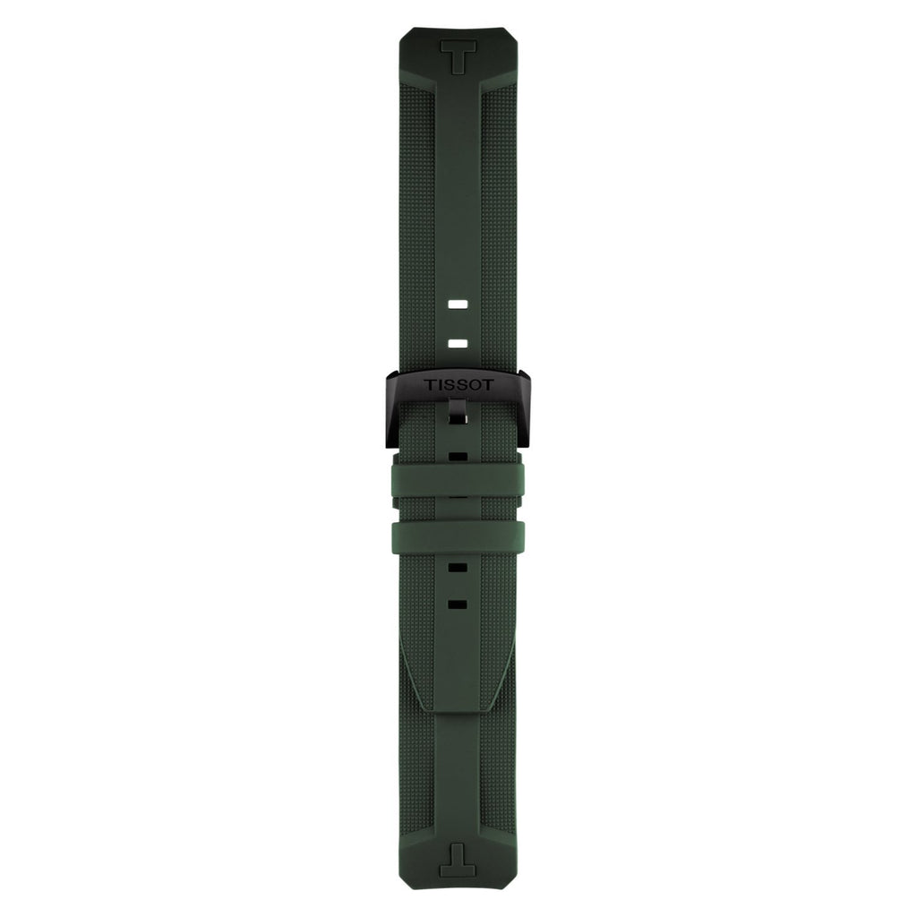 Tissot Strap T603040810 T Touch Solar ll Green Silicone Rubber Strap 2 Total Watch Repair
