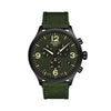 Tissot 22mm Chrono XL Green fabric over leather strap image