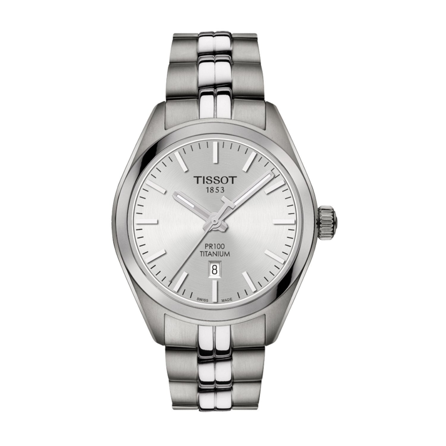 Genuine Tissot 16mm PR 100 Titanium Link Bracelet by Tissot
