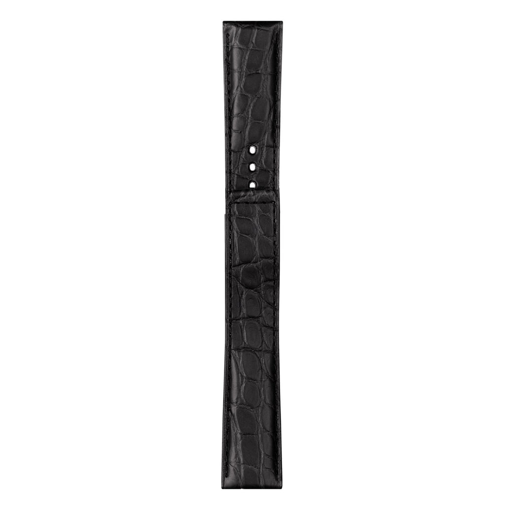 Tissot 20mm Bridgeport Black Genuine Alligator Leather Strap without Buckle image