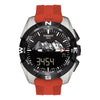 Tissot Strap 22mm T-Touch Solar Red Silicone Rubber Strap without Buckle image