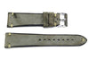 Vintage Handmade Stitched Charcoal Leather Watch Band image