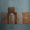 Brown Leather Wide Watch Roll for 3 watches image