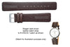 Genuine Skagen 433LSL1 Dark Brown Leather 20mm Watch Strap image