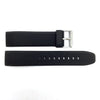 Bandenba YH10422 Black Rubber 22mm Curved End Watch Band