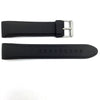 Bandenba YH8620 Black Rubber 22mm Curved End Watch Band