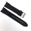 Bandenba YH8620 Black Rubber 22mm Curved End Watch Band image