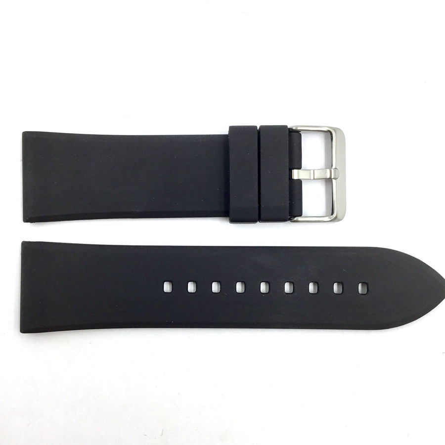 Bandenba YHH0222 Black 20mm-28mm Rubber Watch Band image