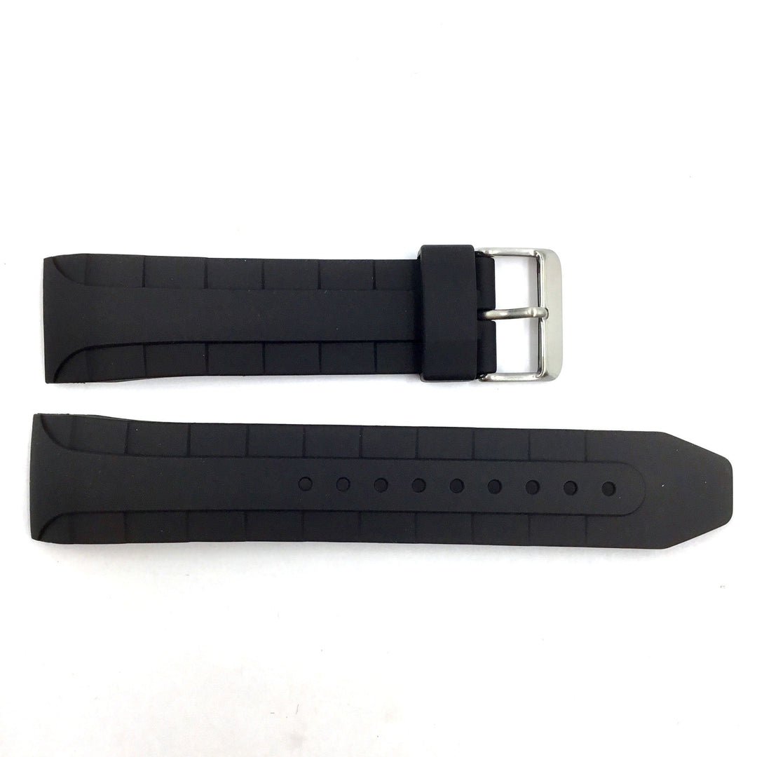 Bandenba YH9342 Black Rubber 24mm Watch Band