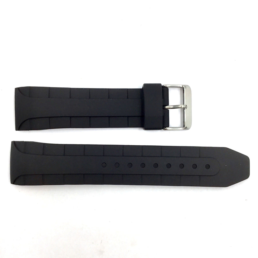 Bandenba YH9342 Black Rubber 24mm Watch Band