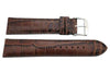 ZRC Genuine Handmade Calfskin Crocodile Grain Leather Watch Strap image