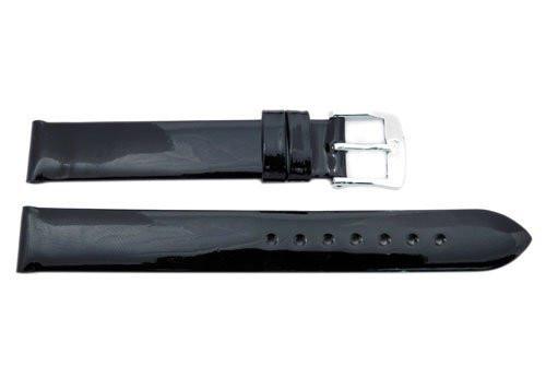 ZRC Varnished Series Genuine Calf Leather Waterproof Watch Strap image