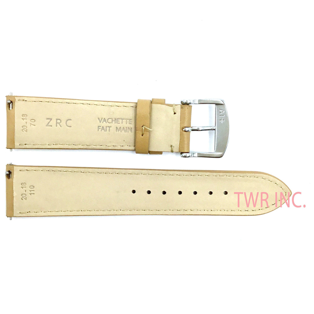ZRC 301 Beige Genuine Leather 16mm-22mm Watch Band image