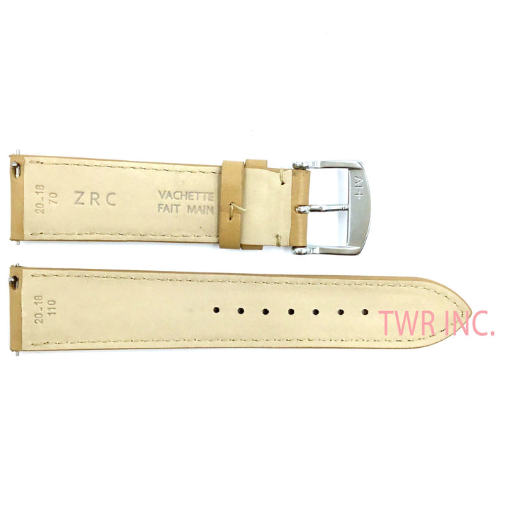 ZRC 301 Beige Genuine Leather 16mm-22mm Watch Band image
