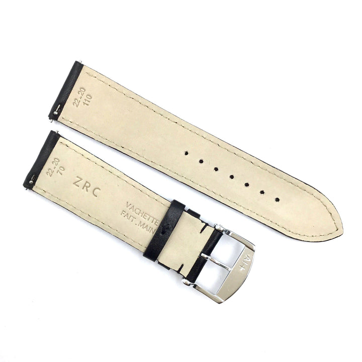 ZRC 301 Black Genuine Leather 16mm-22mm Watch Band image