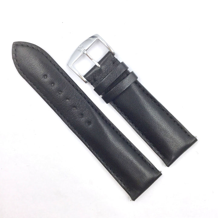 ZRC 301 Black Genuine Leather 16mm-22mm Watch Band image