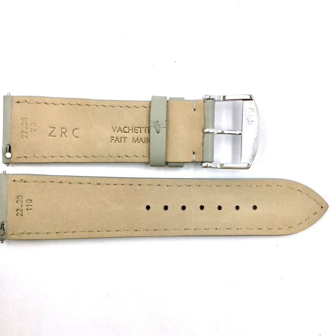 ZRC 301 Gray Genuine Leather 16mm-22mm Watch Band image